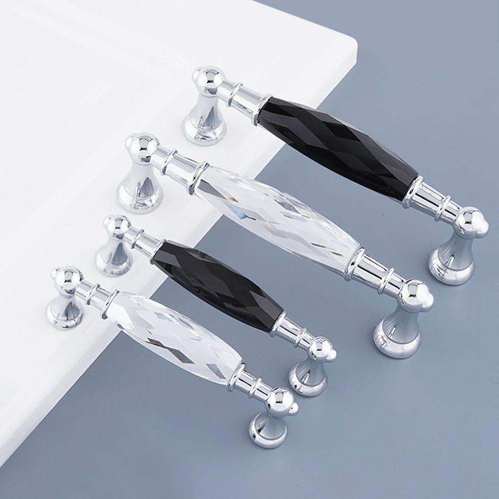 Furniture Hardware Cupboard Zinc Alloy Cabinet Pulls Wardrobe Handles Drawer Knobs Crystal Handle