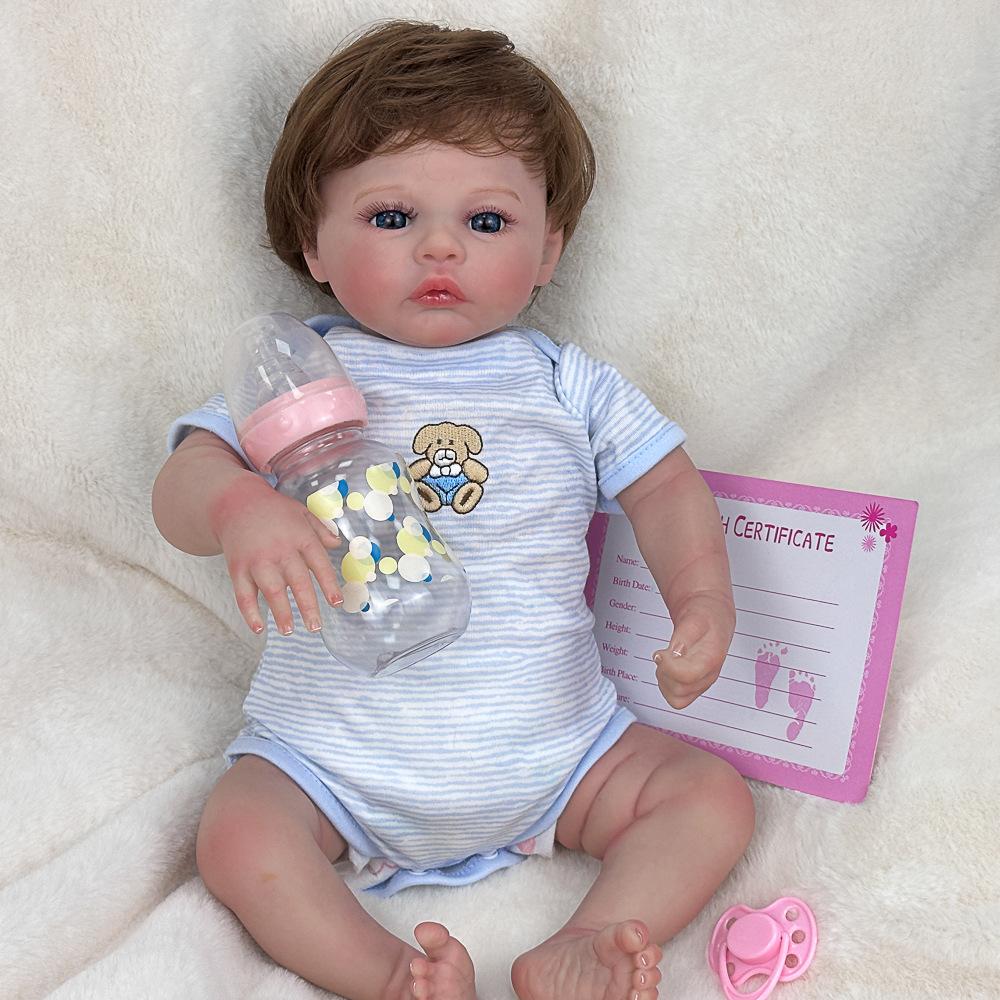 45 см моющаяся реалистичная мягкая расписанная вручную имитация куклы-ребенка для детей, игровая кукла