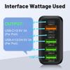 3.1A Multi-Port Charger: 2 Type-C PD + 4 USB for Mobile Phones - Travel-Friendly Charging Hub