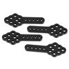 4pcs/set RC Car Shock Absorber Damper Mount Plate Adjustable Height for 1/10 Crawler (Black)