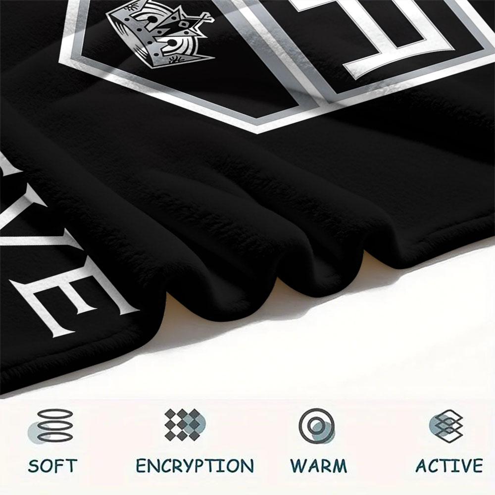LA Kings Printed Flannel Blanket, soft throw for bedroom sofa, washable, Christmas present, great gift.