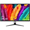 Z 4K Monitor 27 Inch Gaming Monitor Ultra HD 60Hz 3840x2160 IPS LED U27P4K FreeSync Z-Edge 300cd/m², HDMIx2+DPx1,