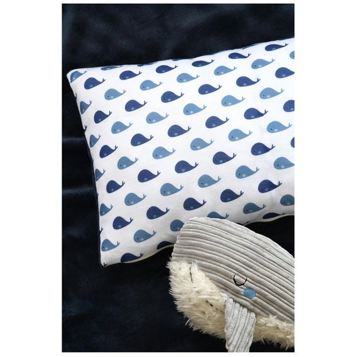 Coussin 30 x 50 cm Wally petite baleine