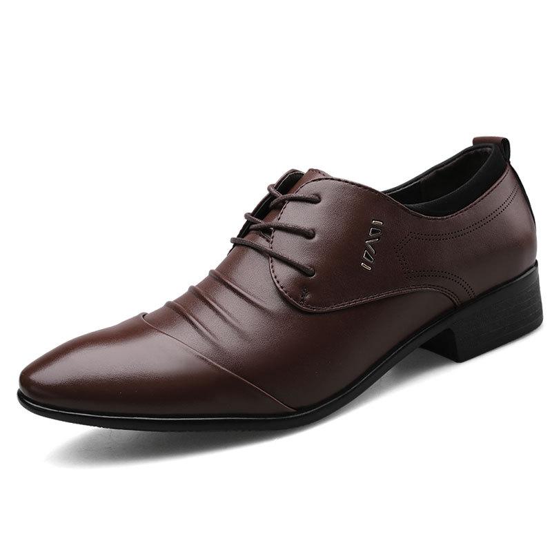 Suits Shoes Male Design Wedding Shoes Luxury White Leather Shoes Business Brand Men's Dress Shoes