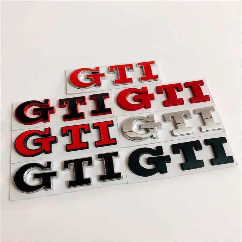 1 шт. Металлический логотип GTI для автомобиля, эмблема на заднюю дверь, наклейки, наклейки для Golf 4 5 6 7 8 Passat Jetta Polo Touareg GTD GLI Touran