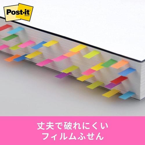 Post-it Film Sticky Notes Green Blue Pink 40 X 18 Mm 20 Sheets X 3 Pads 682S-2