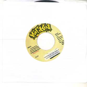 7-дюймовая пластинка CAPLETON FEAT MOSES I - Люди мира НИКАКОЙ KICHKIN Ямайский Регги, Ска и Даб Б/У