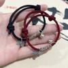 Новый китайский ins колокольчик бабочка ручной браслет, красная веревка для обеспечения безопасности, простой студенческий подарок парный браслет