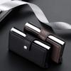 2025 мужской кожаный тонкий зажим для денег с передним карманом, тонкий новый держатель для кредитных карт, визитницы, Cardpackage