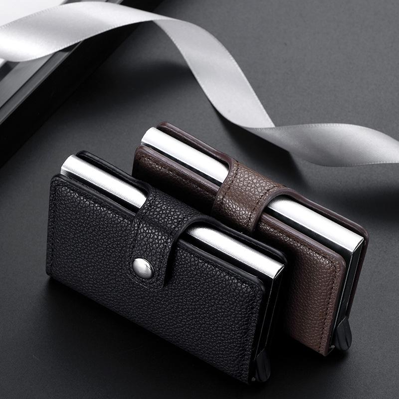 2025 мужской кожаный тонкий зажим для денег с передним карманом, тонкий новый держатель для кредитных карт, визитницы, Cardpackage