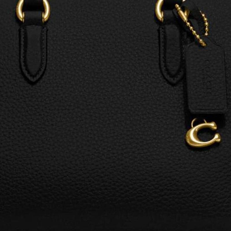 Новый кожаный портфель COACH Cara, сумка через плечо, сумка кроссбоди, женская черная сумка CE741-B4BK