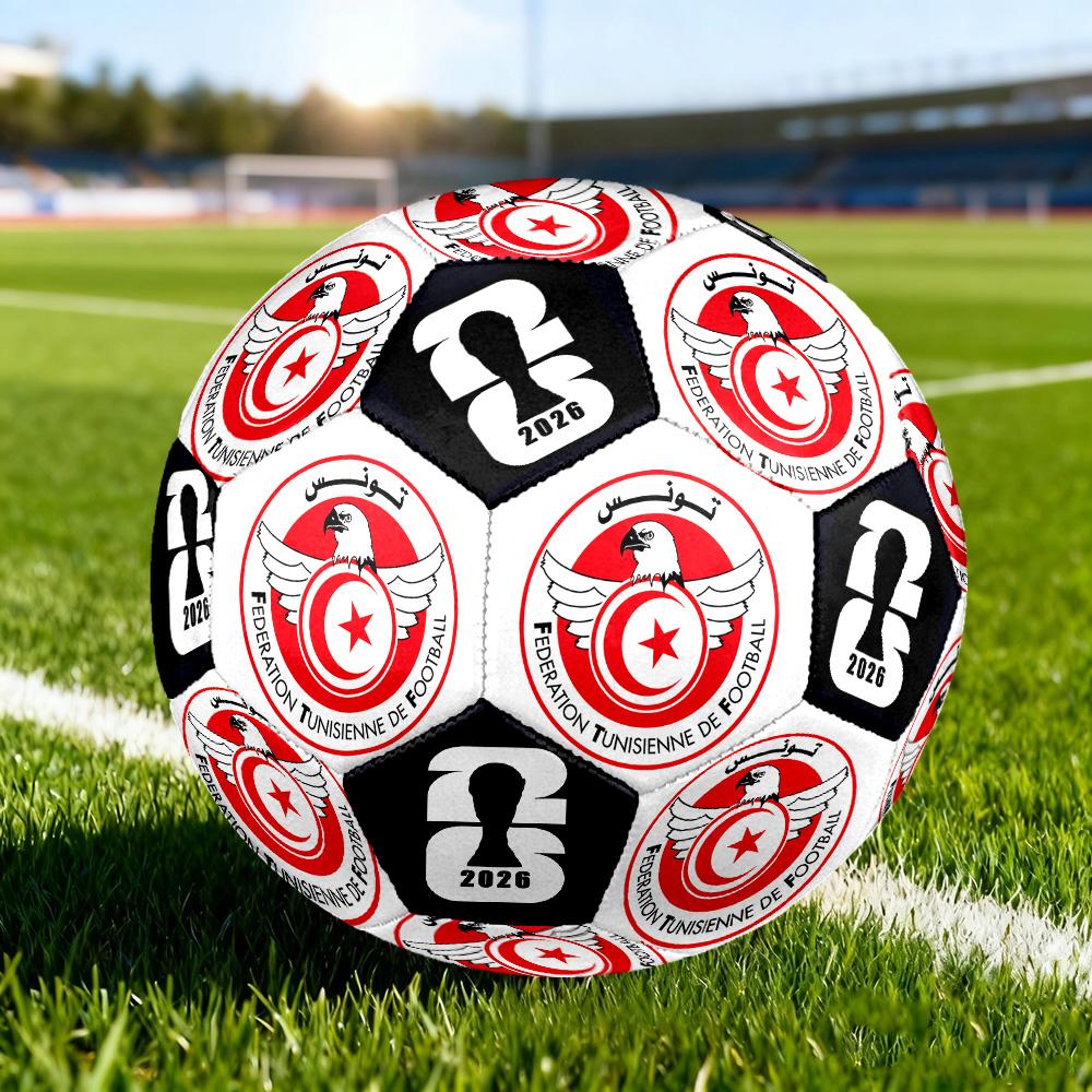 1pc Tunisia Football Size 5 Soccer Ball Professional Match Training Football Indoor &Outdoor Sports Ball Club Training Ball Lightweight Durable y38