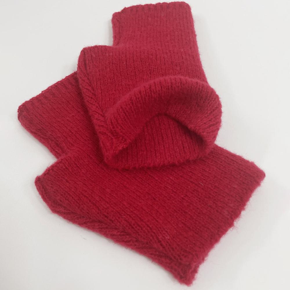 Кашемировые перчатки с открытыми пальцами, толстые перчатки без пальцев, модные вязаные перчатки, женские, для девушки