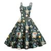 Women's Casual Fashion Print Sexy Off Shoulder Punk Retro Dress Retro Dress Dress