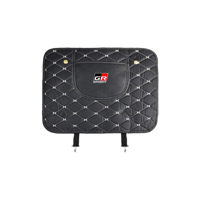 Car Seat Back Storage Protective Pad Prevent Kick Mat for Toyota Trd GR Land Cruiser Camry Highlander Corolla Yaris Chr Auris RAV4