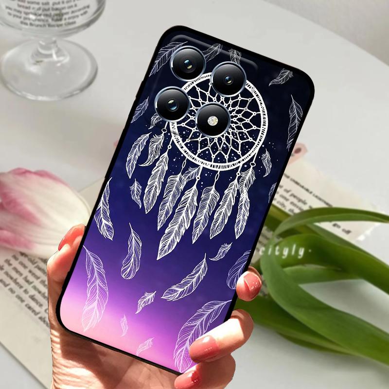 Чехлы Для Xiaomi 14T Бампер Оболочка Mi 14T Силиконовый Мягкий ТПУ Матовый Чехол Для Телефона Для Xiaomi 14T Pro 5G Милый Мультяшный Coque Funda Capa