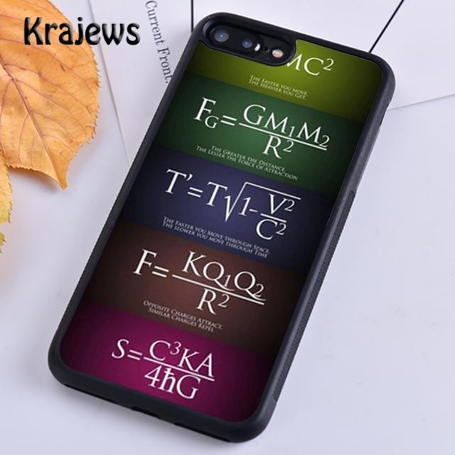 Krajews Математические Формулы Уравнения Мягкий Чехол-Накладка Для iPhone 17 Air 16 15 14 plus 11 12 13 pro max coque Fundas