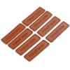 Brown Embossed Letter Scarf Hat Decor PU Leather Tags Sewing Accessory DIY Labels Handmade Pattern