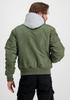 Зимняя куртка Alpha Industries MA-1 D-Tec Hood Bomber Jacket (183110) sage green (183110-001)