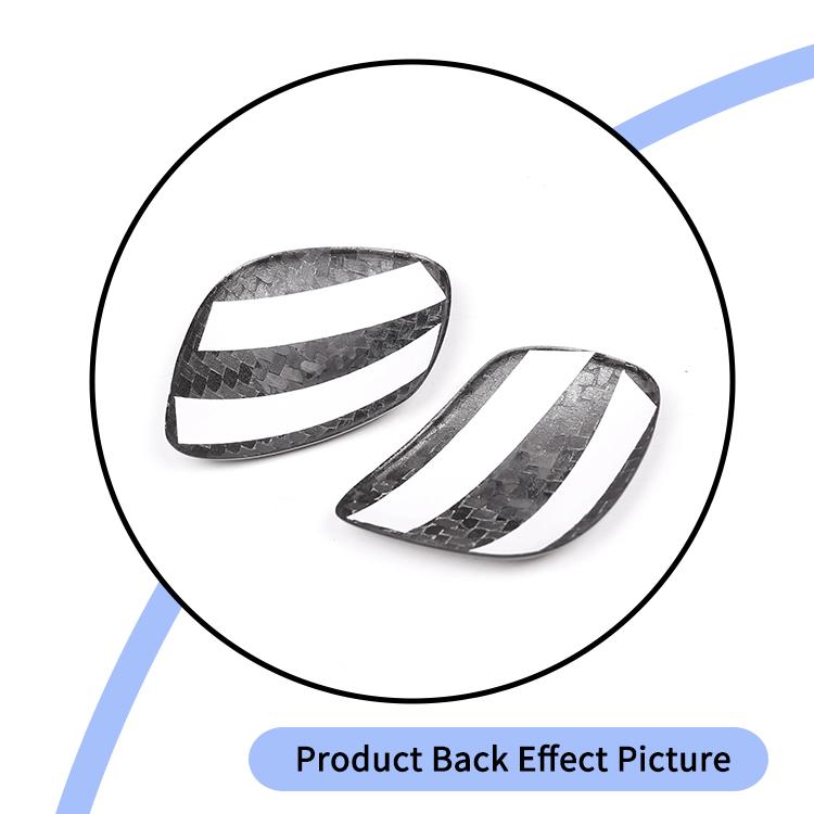 Real Carbon Fiber Interior Car Gear Knob Trim Cover for Volkswagen Polo Golf T-ROC Jetta Passat Touareg Tiguan CC Beetle Models