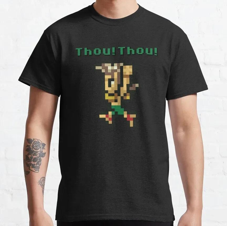 Cool Tees Video Games Round Collar Tshirt Pure Cotton Graphic Printed Clothes Final Fantasy All Ff Pixel Sprite Unisexs Shirt X