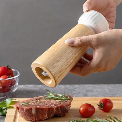 Мельница для перца и соли в скандинавском стиле, ручная, мельница для специй Baysalt, регулируемая степень помола, керамический механизм, мельница для соли, кухонные аксессуары