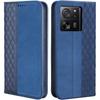 Case - E.F.CONNECTION - for Xiaomi 13T/13T Pro - Synthetic Leather - Navy Blue - Magnetic Closure