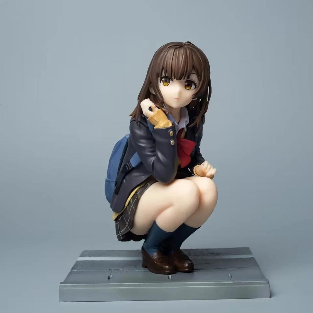 16 см Аниме Фигурка Огивара Саю Hige Wo Soru Soshite Joshikousei Wo Hirou Модель в приседе Игрушка Подарок Коллекция Фигурка Действия