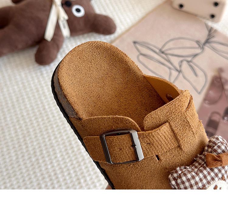 Детские шлепанцы Birkenstock в лесном стиле с изображением маленького медведя для девочек - Милые и универсальные для весны и осени, 2025