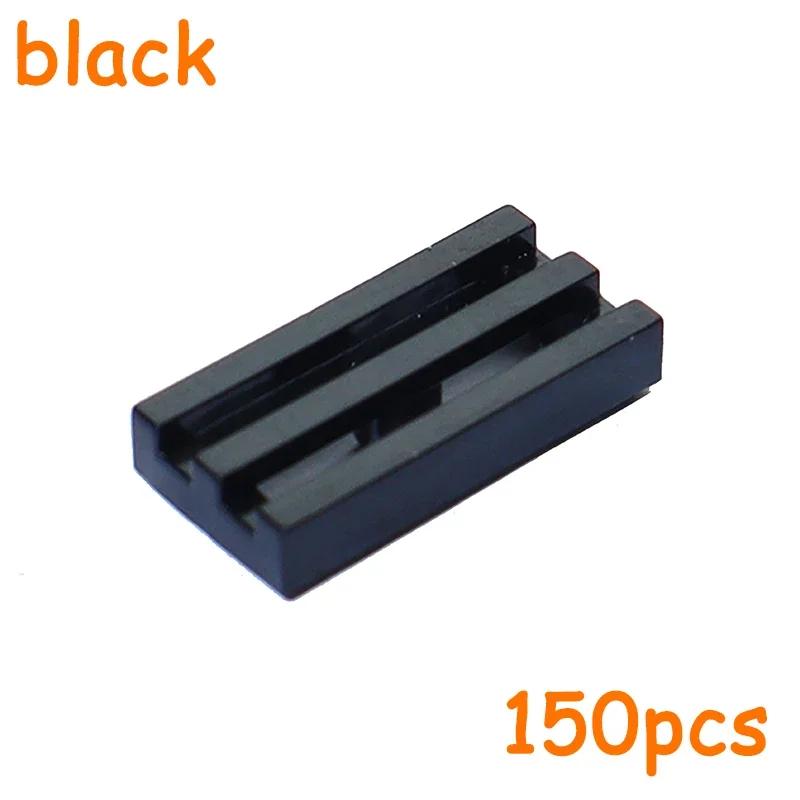 2412 30244 Building Blocks 150pcs MOC Parts Brick Tile Modified Special 1 x 2 Grille Assemble Particles