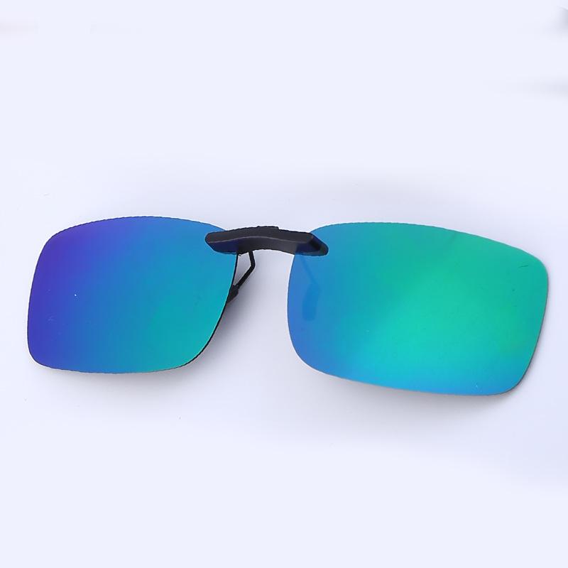 Non-polarized Ultralight Small Clip On Sunglasses Anti-glare Men Day Night Vision Lens Car Driving Glasses