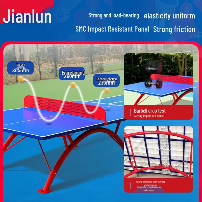 JEEANLEAN JL3615 Outdoor Weatherproof Ping Pong Table