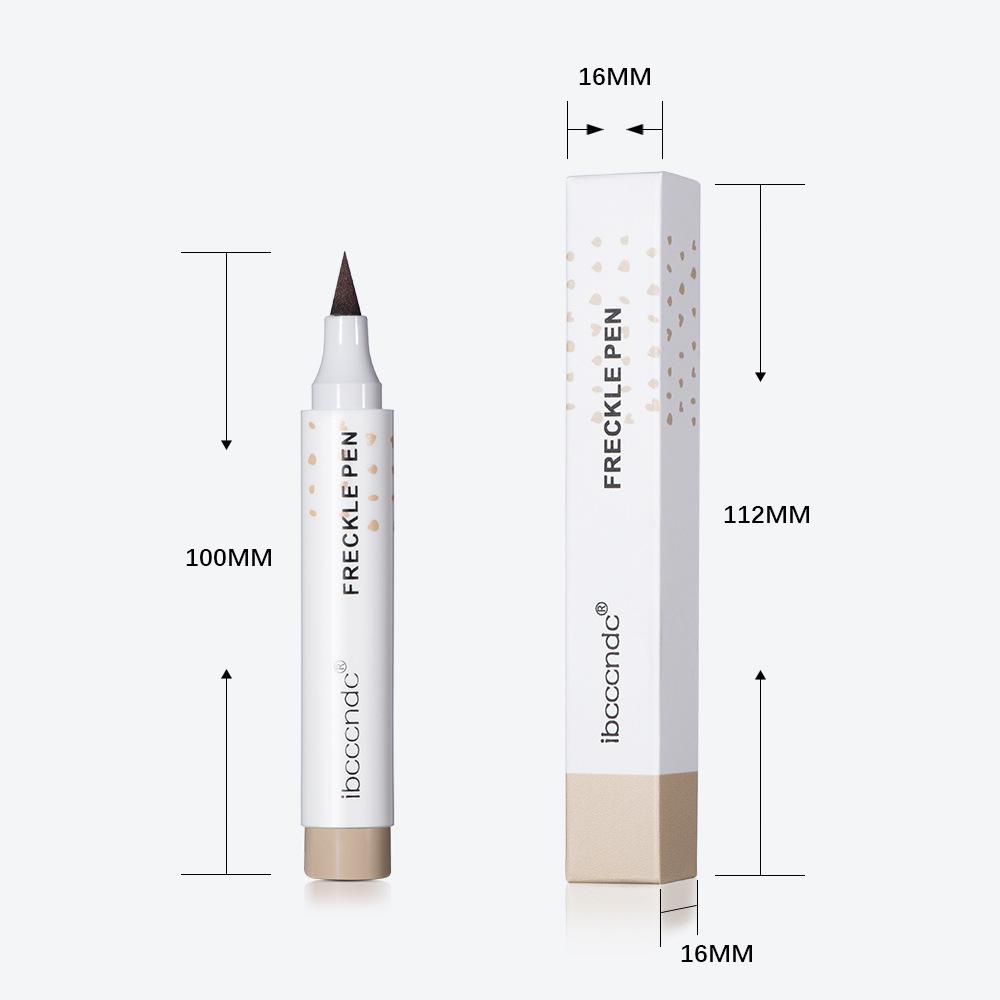 IBCCCNDC Ручка с естественной имитацией веснушек, цветопередача, водонепроницаемость, легко окрашивается, не снимает макияж, ручка для макияжа с веснушками для лица