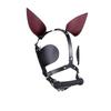 SM Goods Face Blindfold Adult Goods SM Bone Muzzle Mask Harness Mask SM Restraints Women Blindfold Gag Type Headpiece Pony Play Transformation SM