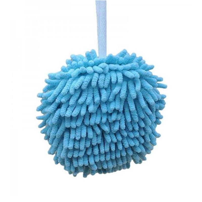 Мягкое утолщенное полотенце для рук из шенилла, быстросохнущее, впитывающее, подвесное полотенце для рук, кухонное полотенце для ванной комнаты