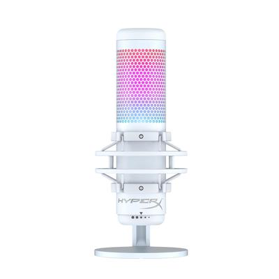 HYPERX QuadCast S Автономный микрофон с RGB-подсветкой белого цвета для удаленной работы/стримеров/создателей контента/геймеров/ПК, PS4, PS5, пригодность к использованию 519P0AA