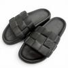 Excellent Sandals Damier Slide Black Rubber Mens 8 Used