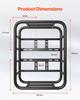 VEVOR Rear Bike Basket, Medium Bicycle Basket with Cargo Net, Liner & Waterproof Cover