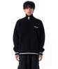 OHY Pola Zipper Paint Knit Mtm-Black