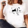 Женская футболка с 3D-принтом Panda New Love Trend, графические футболки, женские топы с мультяшным принтом, женская модная одежда, унисекс, винтажные футболки