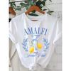 T Shirt Lemon Print T-shirt Short Sleeve Crew Neck Casual Top for Summer Spring Women's Clothing Tee