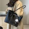 Simple Casual Large-capacity Tote Bag Female College Students Class Commuter Bag Trendy Versatile Shoulder Bag