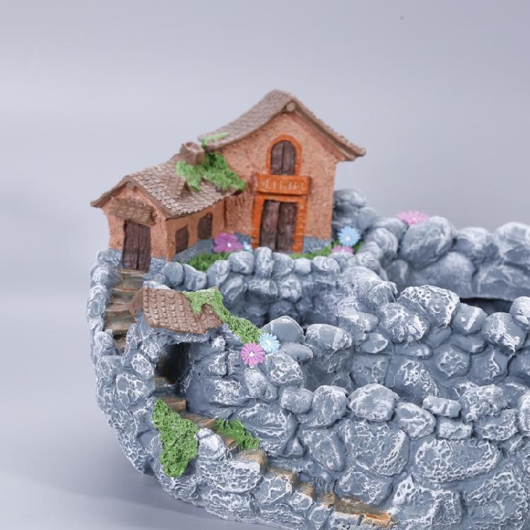 Садовый Миниатюрный Сладкий Домик Домик Цветочный Горшок DIY Горшки для Бонсай для Суккулентов Растений Внутреннее Наружное Настольное Украшение