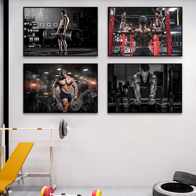 Мышцы, тяжелая атлетика, фитнес-плакаты и принты, современная вдохновляющая картина на холсте, настенные художественные картины для спортзала, офиса, домашнего декора