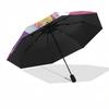 Tinker bell Themed Travel Umbrella-8 Ribs Automatic Opening and Closing, Portable Folding Design, Compact and Stylish Umbrella Suitable for