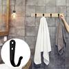 10/15/20Pcs Metal Wall Hooks with Screws Heavy Duty Multi-functional Home Office Bathroom Clothes Hat Scarf Towel Bag Keys Umbrella Bag Hanger