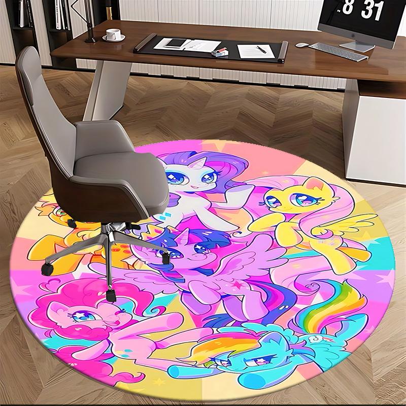 Разноцветный круглый коврик для стула My Little Pony - Декор для дома