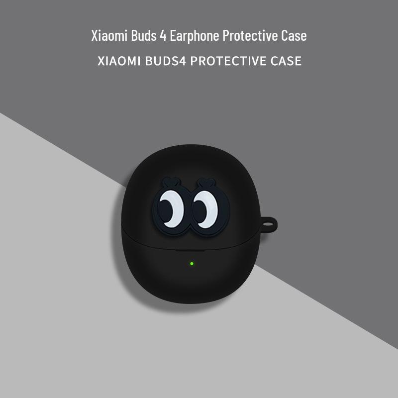 Xiaomi Buds 4 Silicone Protective Case - Anti-Fall Wireless Earbuds Cover