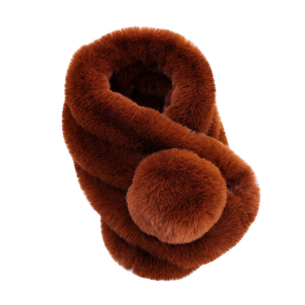 Women Fashion Solid Color Scarf Outerwear Bib Faux Scarf Warm Scarf