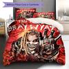 Bray Wyatt,WWE Pattern Bedding,Quilt Set Quilt Cover Pillowcase Home Birthday Gift (1 * duvet cover + 2 * pillowcase, without core)